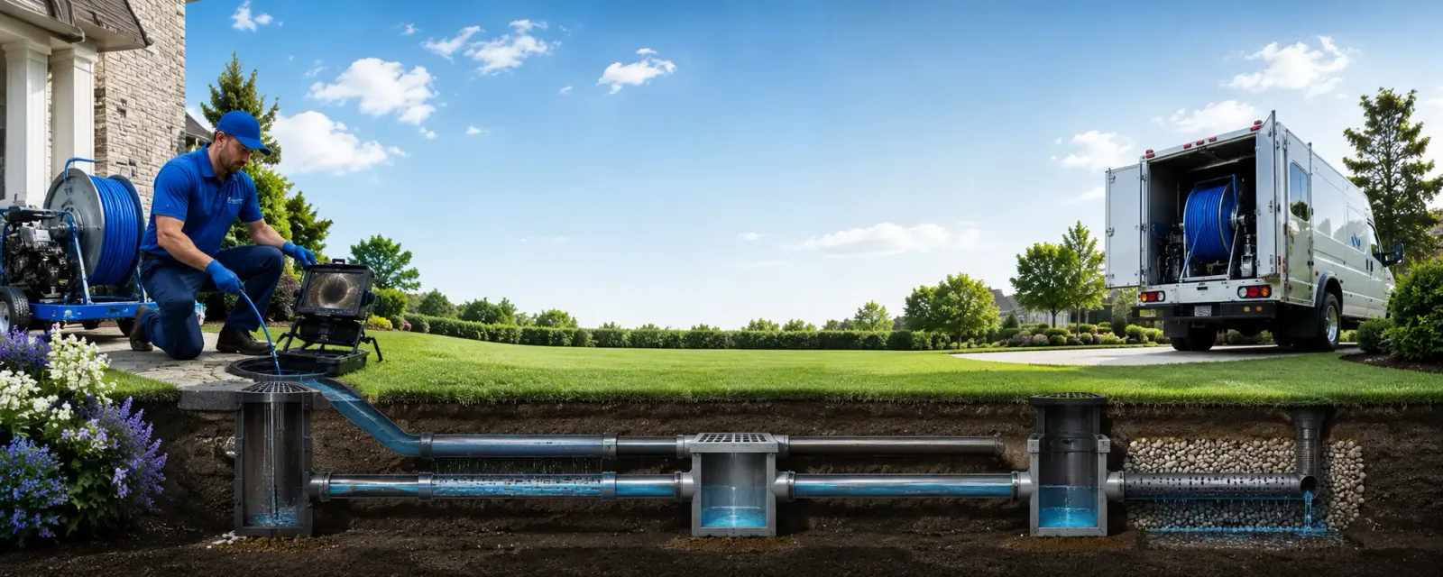 Outdoor drain cleaning information for Chamberlain, SD
